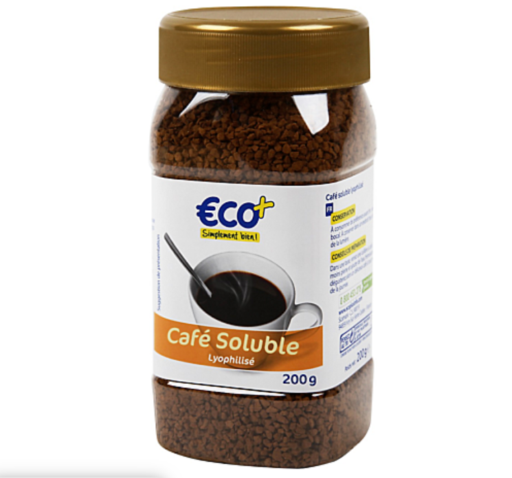 Café soluble lyophilisé - 200 g - ECO +
